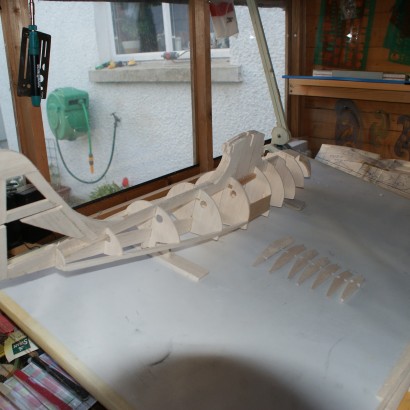 fuselage framework under construction 20140525