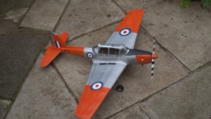 Model of a Chipmunk aeroplane.