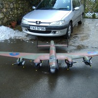 lanc model in front of car 20140524