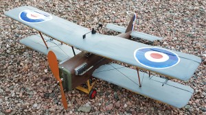 S.E. 5a model aeroplane.