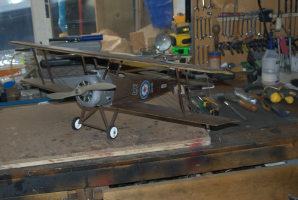 Sopwith Camel model aeroplane.