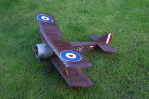 Sopwith Dove biplane model.