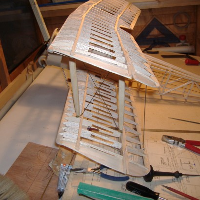 sopwith dove wings and fuselage assembled 20140525